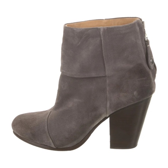 Rag & Bone Newbury Suede Bootie Size 37.5 - Picture 1 of 5